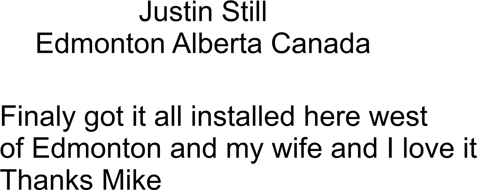 Testimonial from Justin Stills.